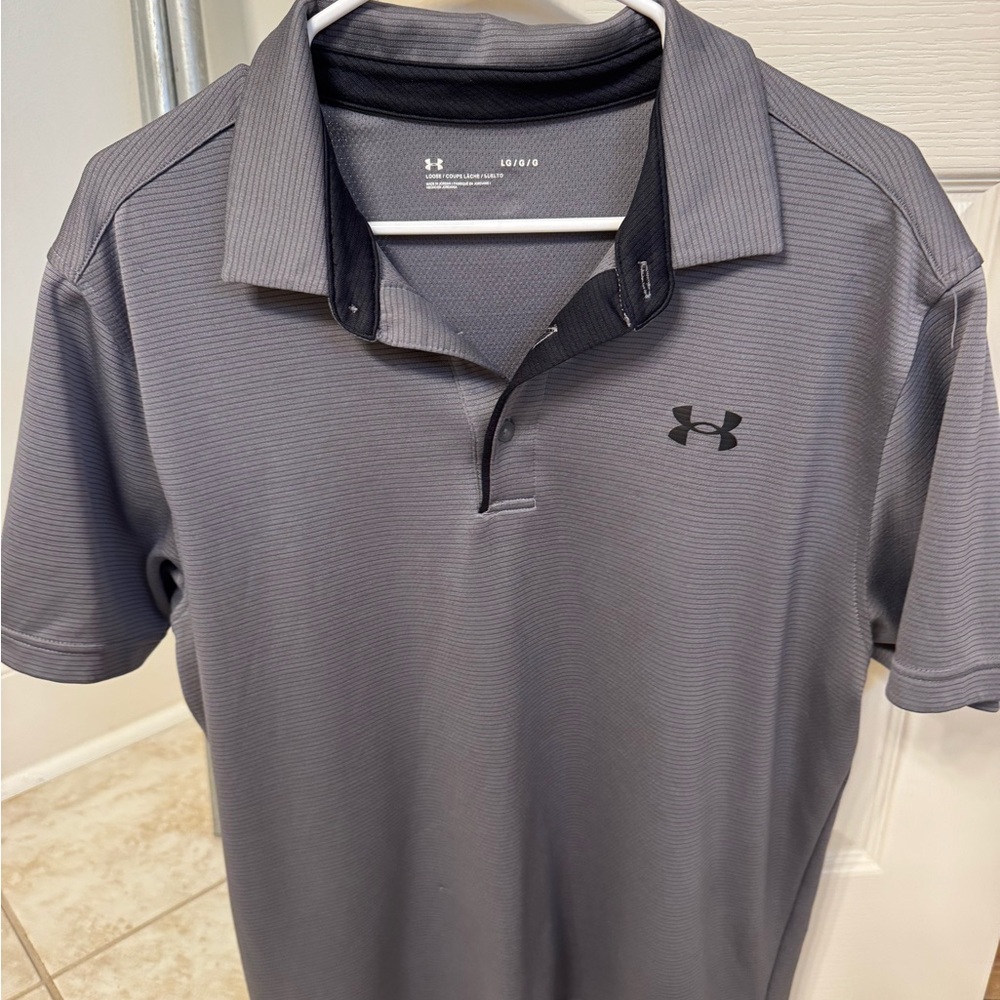 Under Armour Men's Gray Polo Shirt